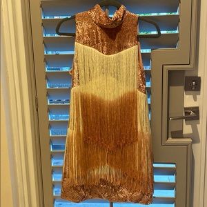 Alexis fringe ombré dress. Size small